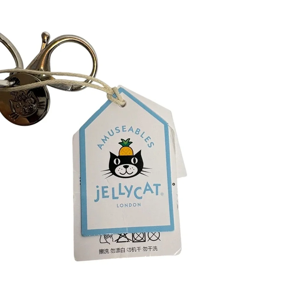Jellycat Amuseables Happy Boiled Egg Bag Charm Keychain Retired NWT
